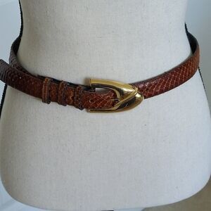 Apple Accessories of NY Vintage Genuine Snakeskin Belt Medium